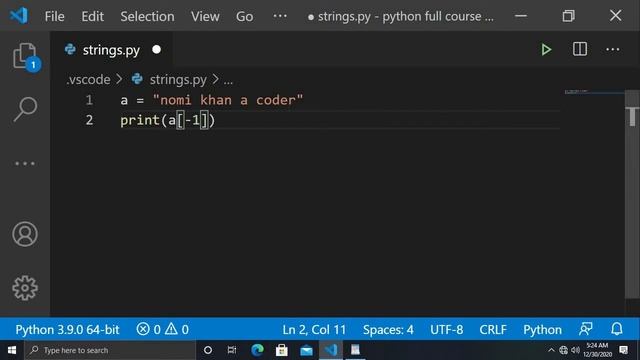 Strings in Python | String Slicing | String Functions | Python full course Tutorial #6