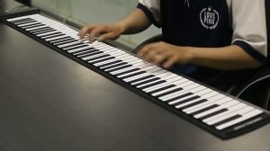 Электронное пианино с 88 клавишами, зарядка через MIDI и USB, портативная гибкая клавиатура из мягк