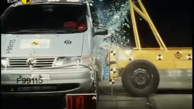 Краш тест Volkswagen Sharan 1999 (E-NCAP) смотреть онлайн