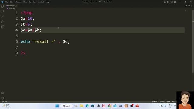 Arithmetic operator | PHP