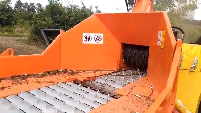 Тракторная дробилка до 30 см с гусеницей и возможностью установки манипулятора смотреть онлайн