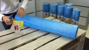 видеообзор стеклосетка штукатурная 5x5 160 г/м2 LIHTAR синяя
