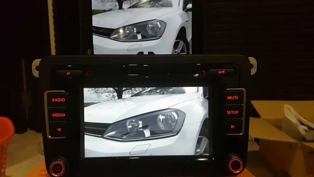 VW RCD510 modded WiFi display смотреть онлайн