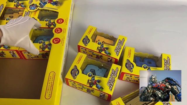 Цифры-Трансформеры L Составной Супертрансформер Коллекция тысячи знаний (Набор 10 в 1)