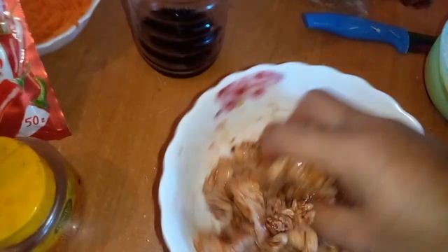 Хе из курицы по-корейски