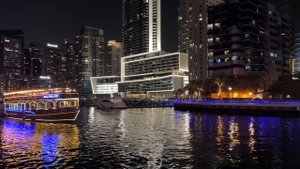 Дубай🇦🇪[4К] Дубай Марина, вечерняя прогулка .