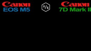 Canon EOS M5 vs Canon EOS 7D Mark II