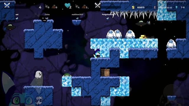 Spelunky 2 Low% Cosmic Ocean 4p with Remy, Cloiss, and Penguinsaver to 7-21 смотреть онлайн