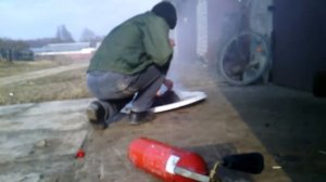 Углекислотный огнетушитель ОУ -5 .Carbon dioxide fire extinguisher