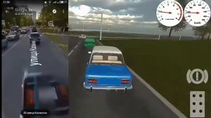 Сравнение карты из игры Russian classic car simulator с реальным городом