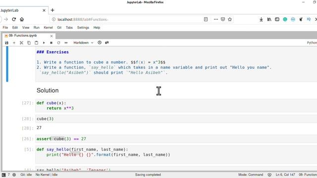 Python Tutorial Part-09 | Function Definition in Python