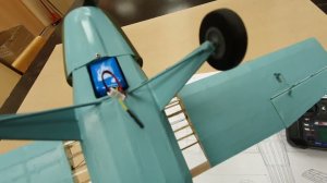 Миниатюрная радиоуправляемая копия самолёта Як-12А (часть 7(.