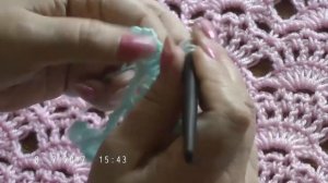 Кружевной детский плед крючком