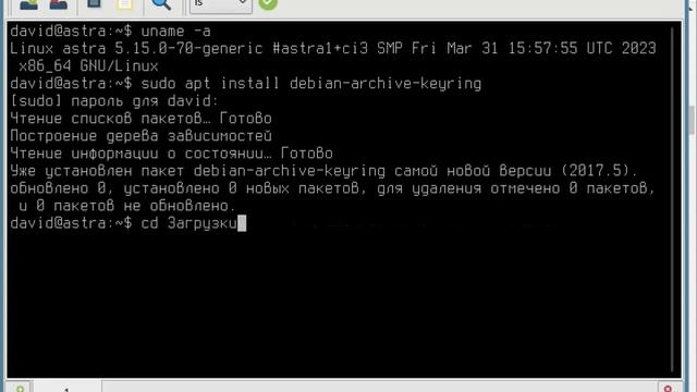 Видеоинструкция: как быстро установить тонкий клиент 1С на Astra Linux смотреть онлайн