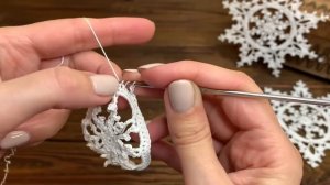 СНЕЖИНКА крючком ❄️ crochet SNOWFLAKE #5