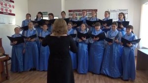 710 Хоровой коллектив Вдохновение  г  Пугачев   Незабудковая гжель