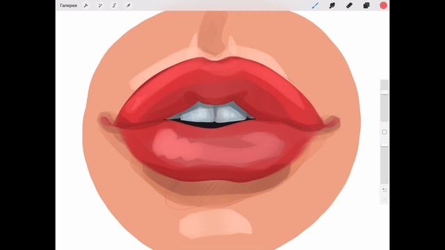 Как рисовать губы в Procreate | ok doodle смотреть онлайн