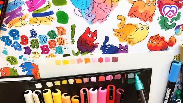 POSCA | Обзор маркеров | Часть1