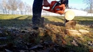 Хускварна 545 в работе, адаптация Autotune