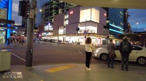 【4K HDR】Night Walk Auckland City New Zealand!