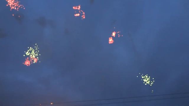 Салют в честь дня рождения Анны