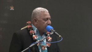 Fijian Prime Minister Frank Bainimarama officiates Climate Action Pacific Partnership Event