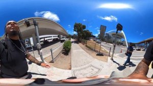 Walking Tour 360° Leaving Los Angeles California LAX Virtual Reality Immersive VR Videos