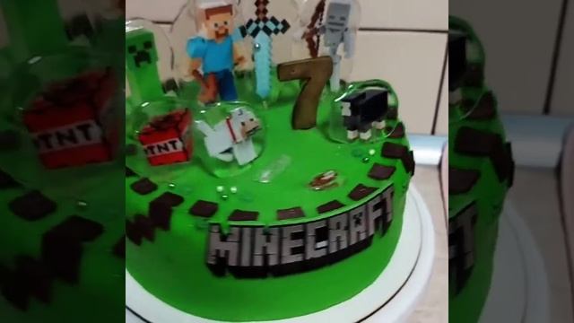 Торт Майнкрафт для мальчика