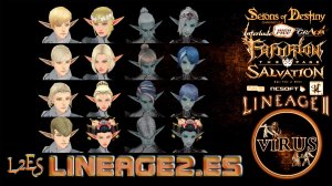 Hairstyle set 02 for www.Lineage2.Es server. High Five Chronicles ◄√i®uS►