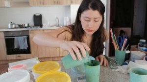 Поднос и подсвечник из гипса своими руками| мраморная техника |декор из гипса | DIY | Гипс