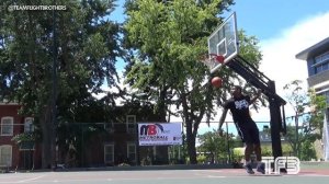 6'3" Antjuan Ball has INSANE BOUNCE! City Slam Warm up Dunks!