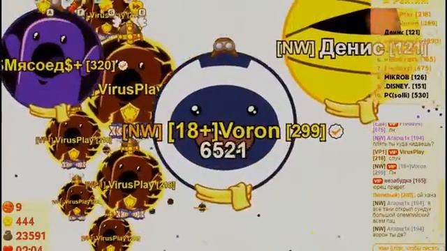 Агарио голодные игры!300 уровень+49 билетов в рулетке!Немного монтажа! смотреть онлайн