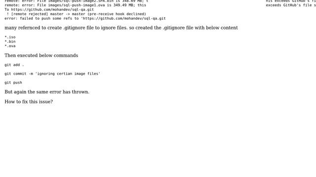 How to ignore larger files from pushing to github? смотреть онлайн