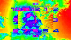 Радужные часы 04:59/16:59 Первого канала 2014-н.в. @1tv