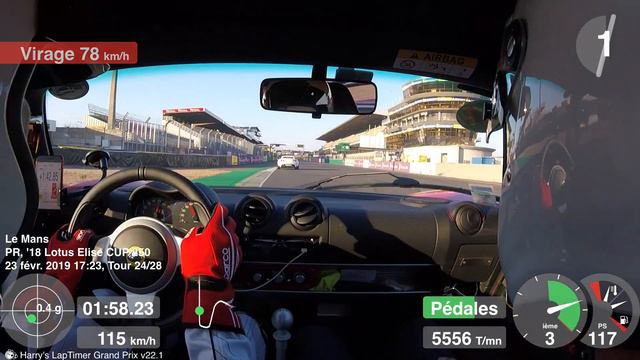 CLF - Le Mans Bugatti 23/02/2019 - Lotus Elise 250 Cup - Dernière session смотреть онлайн