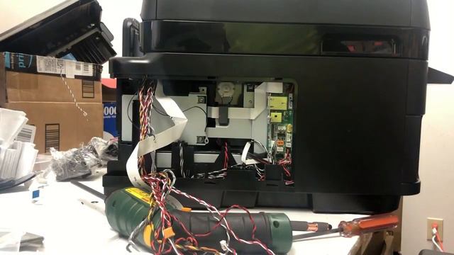 Uncasing WF-7610 WF-7620 - How to Remove Case and Scanner Epson WorkForce