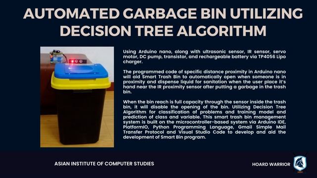 Automated Environmental Garbage Bin Utilizing Decision Tree Algorithm - AICS Commonwealth смотреть онлайн