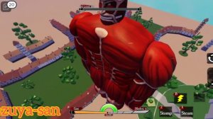 Colossal Titan Transformation | Titan Berserk | Untitled Attack On Titan | Roblox Mobile | Kazuya
