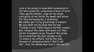 Sonnet 151   Love Is Too Young To Know