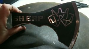 Гравировка и воронение топора