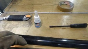 Наращиваем пластиковый сломанный молдинг двери Lexus своими руками 6-Часть