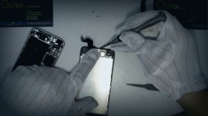 iPhone 5s замена шлейфа датчиков света , динамика, передней камеры.