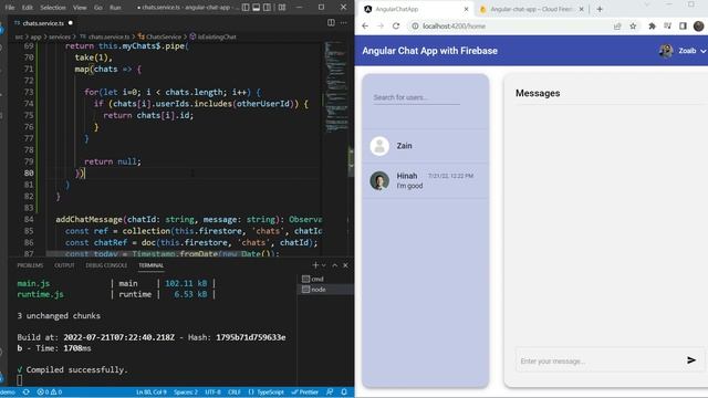 Angular Chat App with Firebase (6/6): Preventing duplicate chats with the same users смотреть онлайн