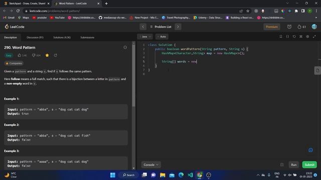 290- Word Pattern ?? | HashMap  | Strings