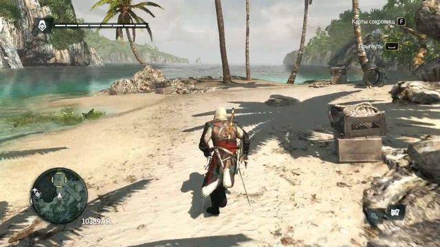 502, 44 Карта Сокровищ Чертеж: особый отсек для зажигательных снарядов Assassin's Creed 4 Black Fla смотреть онлайн