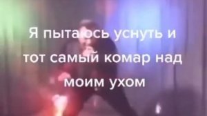 Я пытаюсь уснуть и тот самый комар над моим ухом: