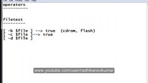 Unix : File test Operators  in Shell Scripting