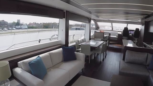 New 2021 Sunseeker 76 Yacht in Wenge Wood Colour смотреть онлайн