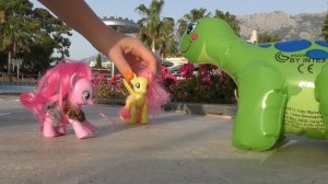 Пинки Пай и Флаттершай на море! 2-я серия! КОНКУРС Май Литл Пони мультик с игрушками от Kiwi Show