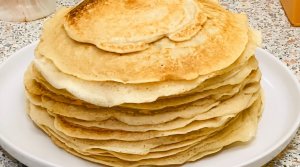 Постные блины на закваске